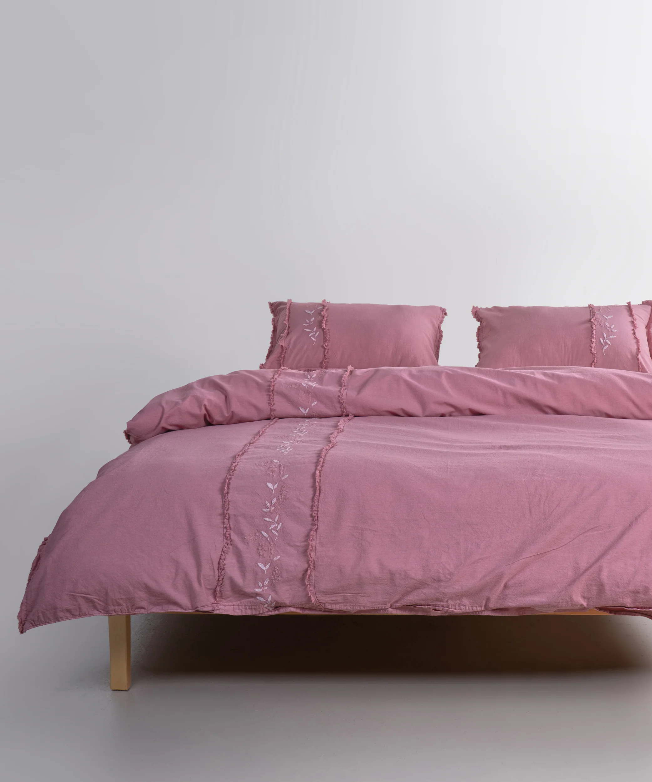 Постільна білизна Limasso Stonewashed Lucyna 200 х 220 см Old Rose