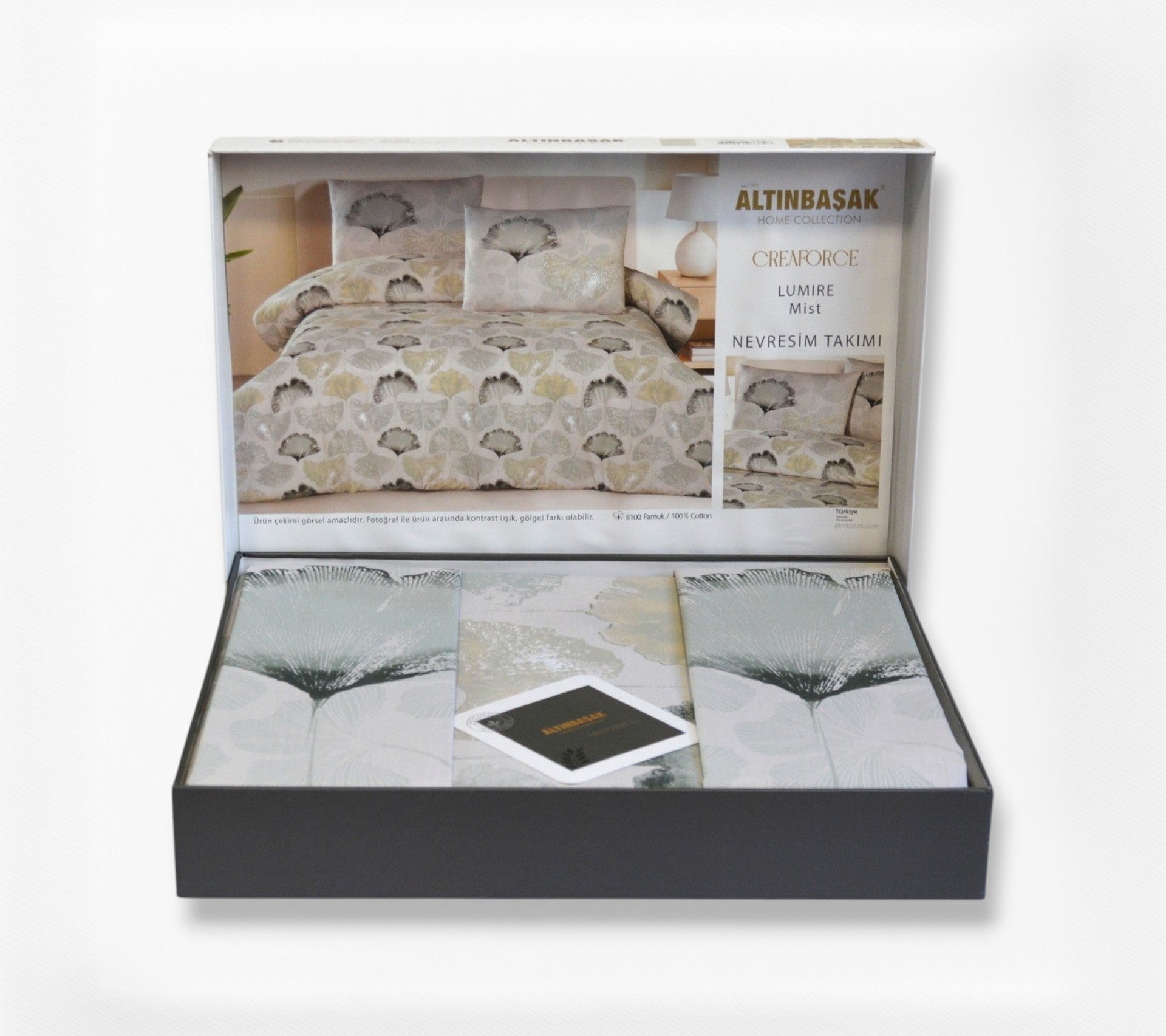 Постільна білизна Altinbasak Ranforse 200 х 220 см  Lumire Mist