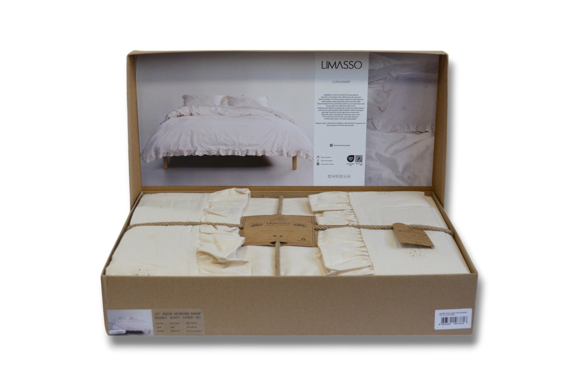 Постільна білизна Limasso Stonewashed Exclusive Luna Daisy 200 х 220 см Yikama
