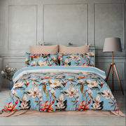 Комплект постільної білизни Prima Casa Digital Satin 200 х 220 см Magnolya Blue