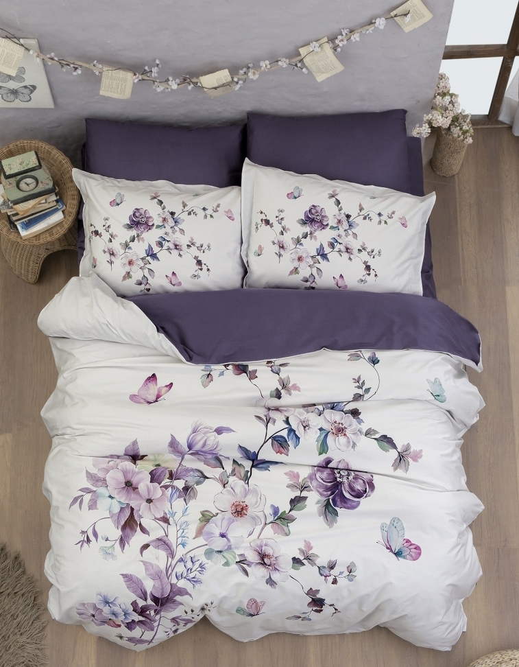Постільна білизна First Choice 3D Satin 200x220 Martina Purple