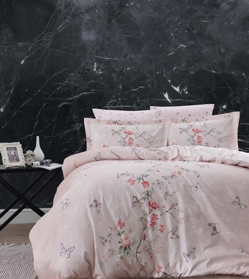 Постільна білизна First Choice Cotton Satin 160 х 220 см Matilde Powder