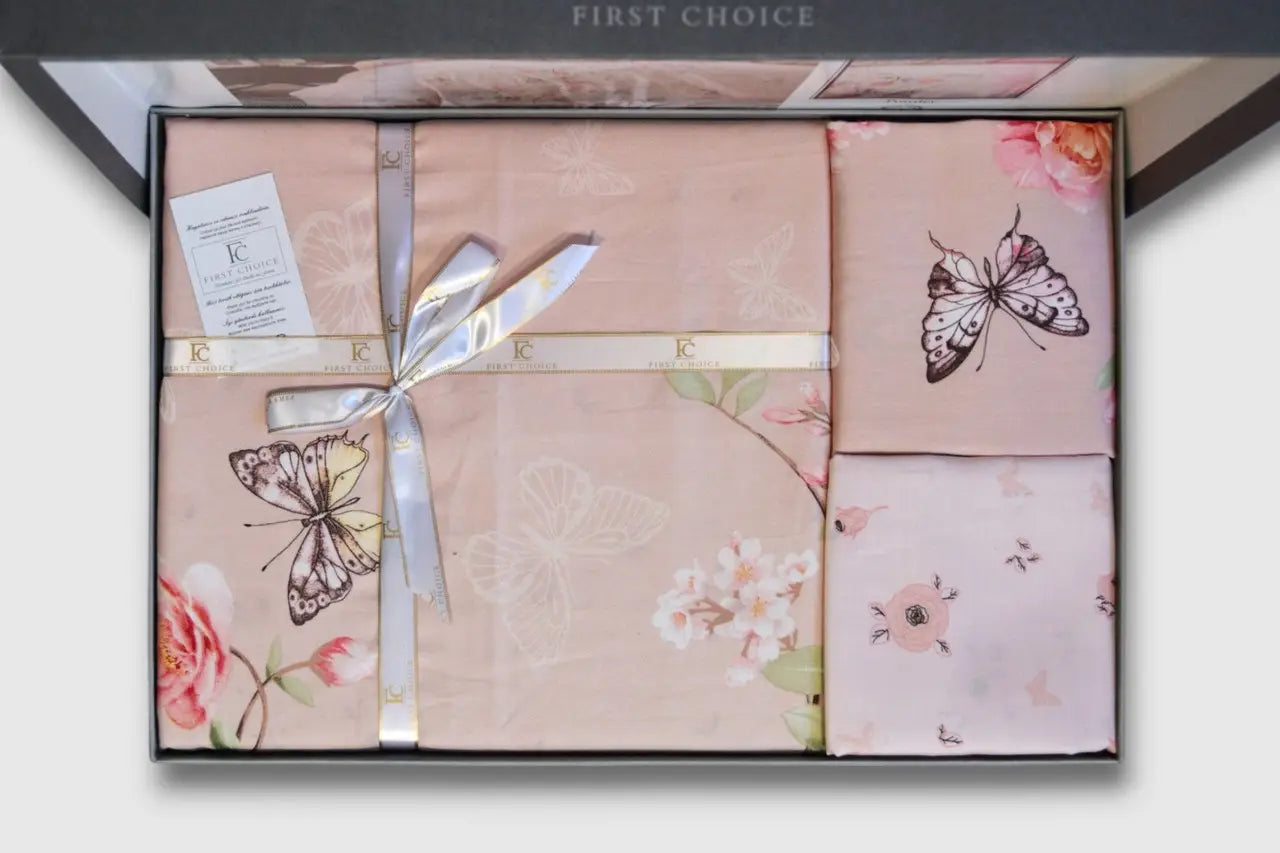 Постільна білизна First Choice Cotton Satin 160х220 сімейний Matilde Powder