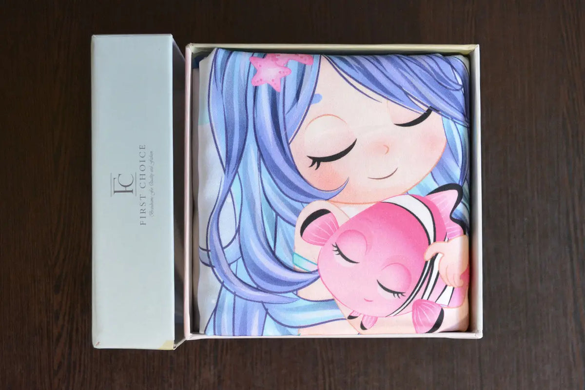 Постільна білизна для новонароджених First Choice Baby Digital Satin 100х150 см. Mermaid