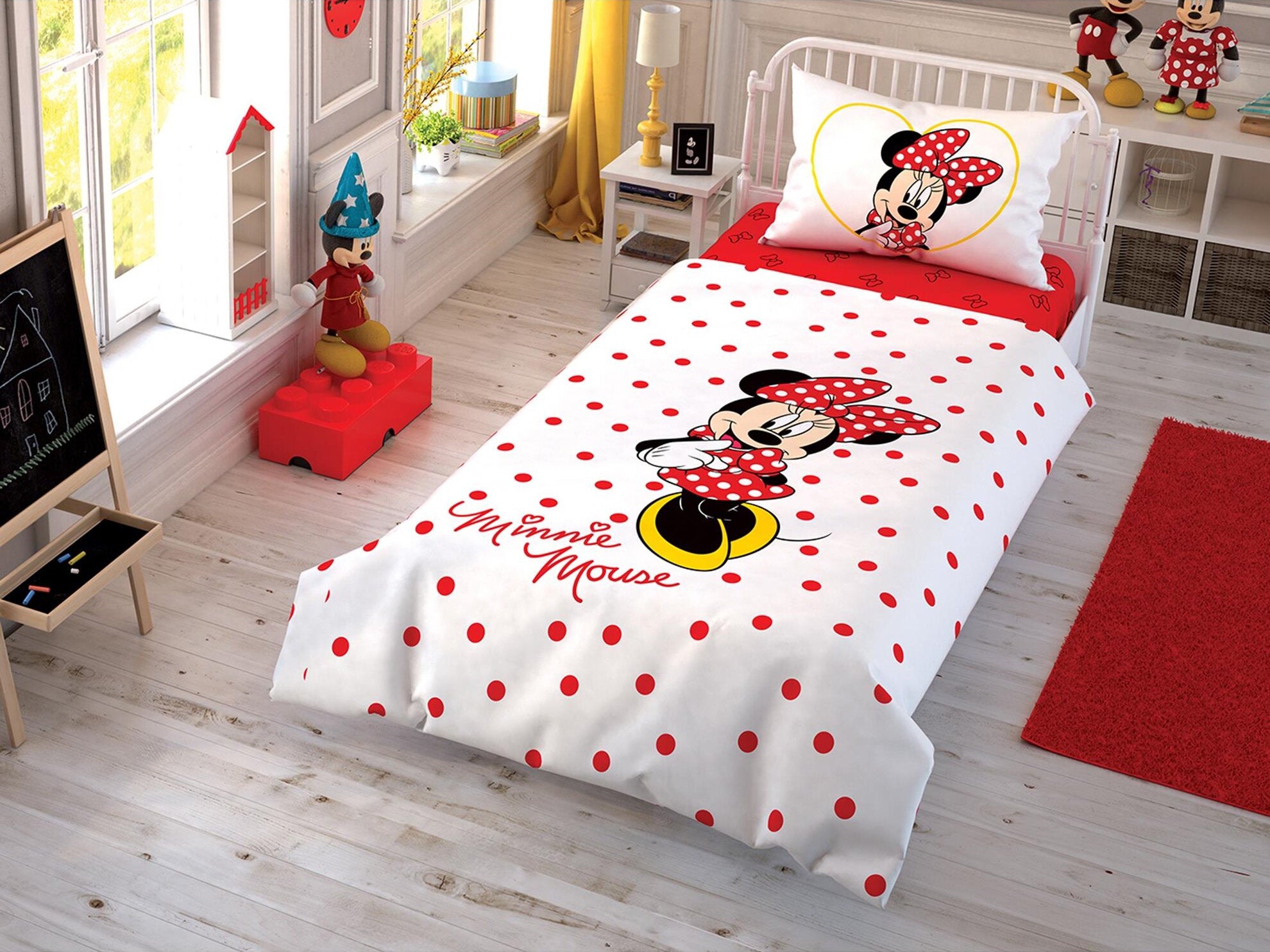 Постільна білизна TAC Disney 160x220 см Minnie Mouse