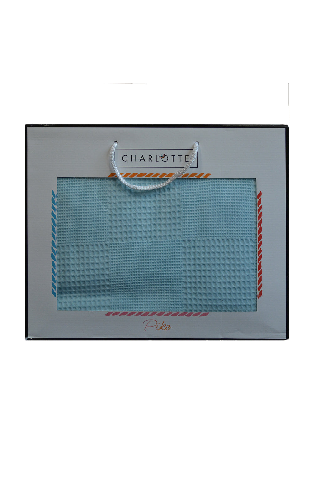 Вафельне простирадло-покривало Ugurlu 200х240 см. Charlotte м'ятне