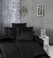 Постільна білизна First Choice Deluxe Satin DARK 200 х 220 см Modalife Black
