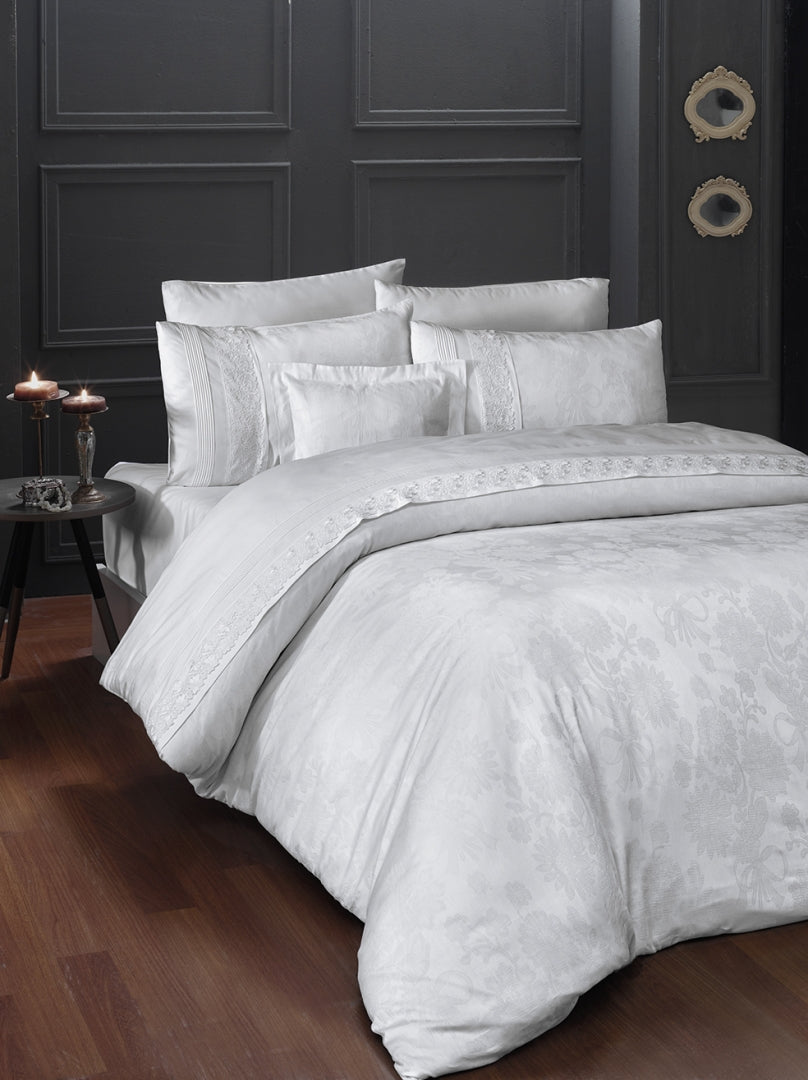 Постільна білизна First Choice V.I.P Satin Moonlight 200 х 220 см Buhara White