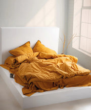 Постільна білизна Limasso Stonewashed Essualte 200 х 220 см Mustard