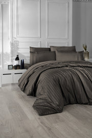 Постільна білизна First Choice Deluxe Satin DARK 200 х 220 см New Trend Brown