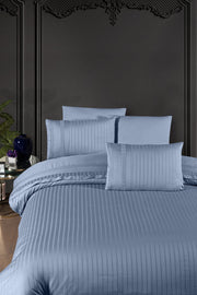 Постільна білизна First Choice Deluxe Satin 200 х 220 см New Trend Dusty Blue