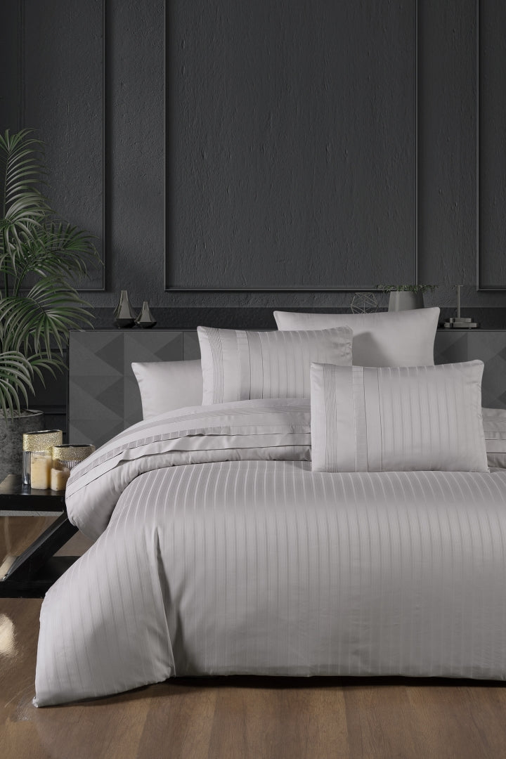 Комплект постільної білизни First Choice Deluxe Satin 200х220 New Treand Raindrops