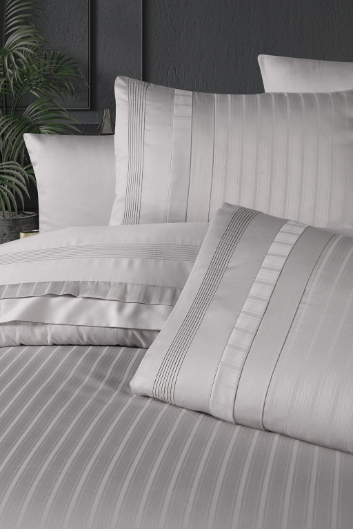 Комплект постільної білизни First Choice Deluxe Satin 200х220 New Treand Raindrops