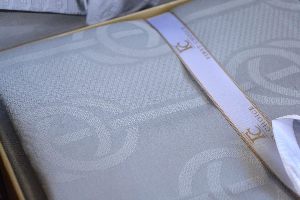 Постільна білизна First Choice Jacquard Satin 200 х 220 см Norel Grey