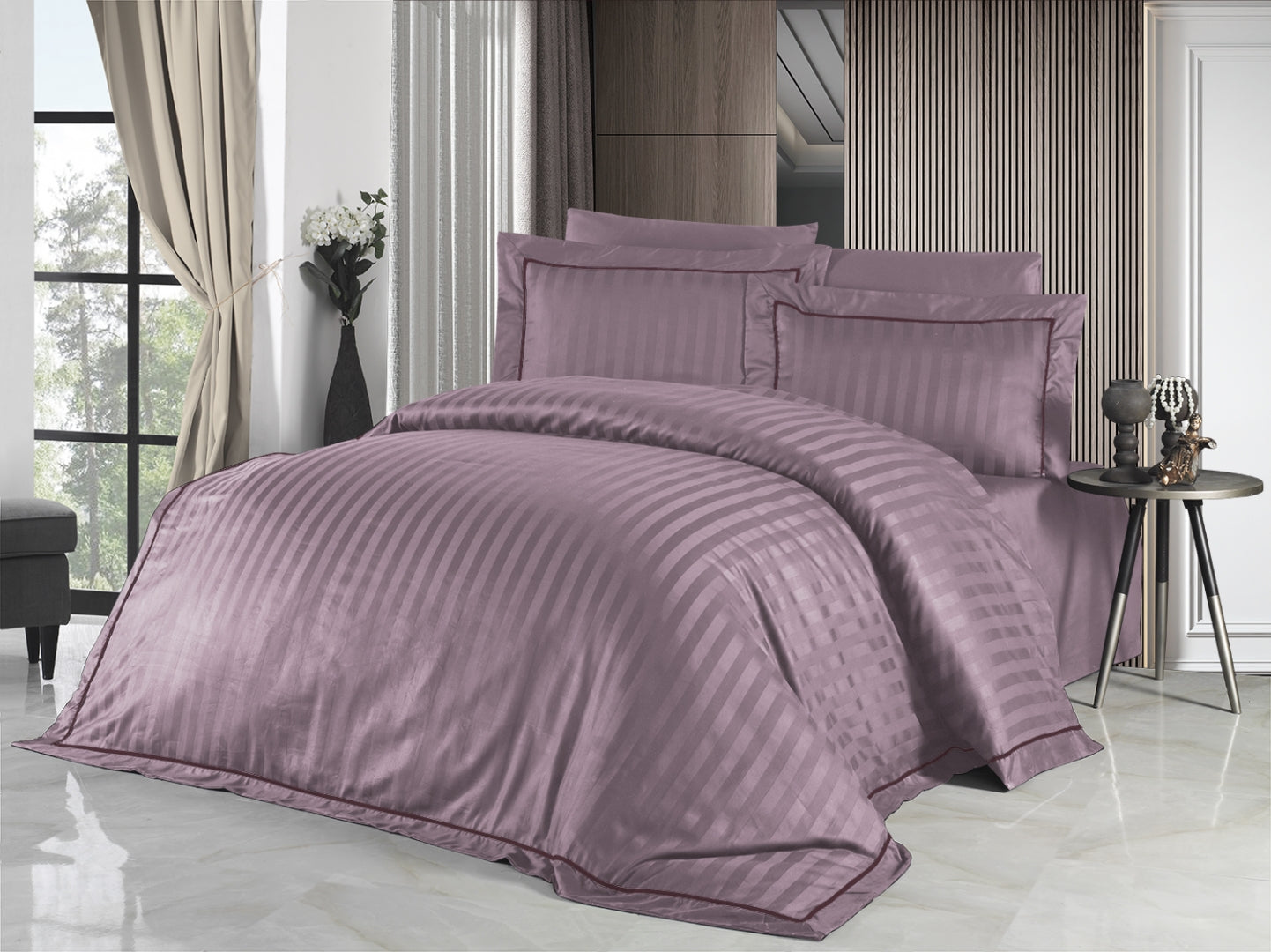 Постільна білизна First Choice Deluxe Satin 200 х 220 см Novel Line Lavender