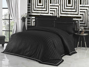 Постільна білизна First Choice Deluxe Satin DARK 160 х 220 см сімейний Novel Line Black