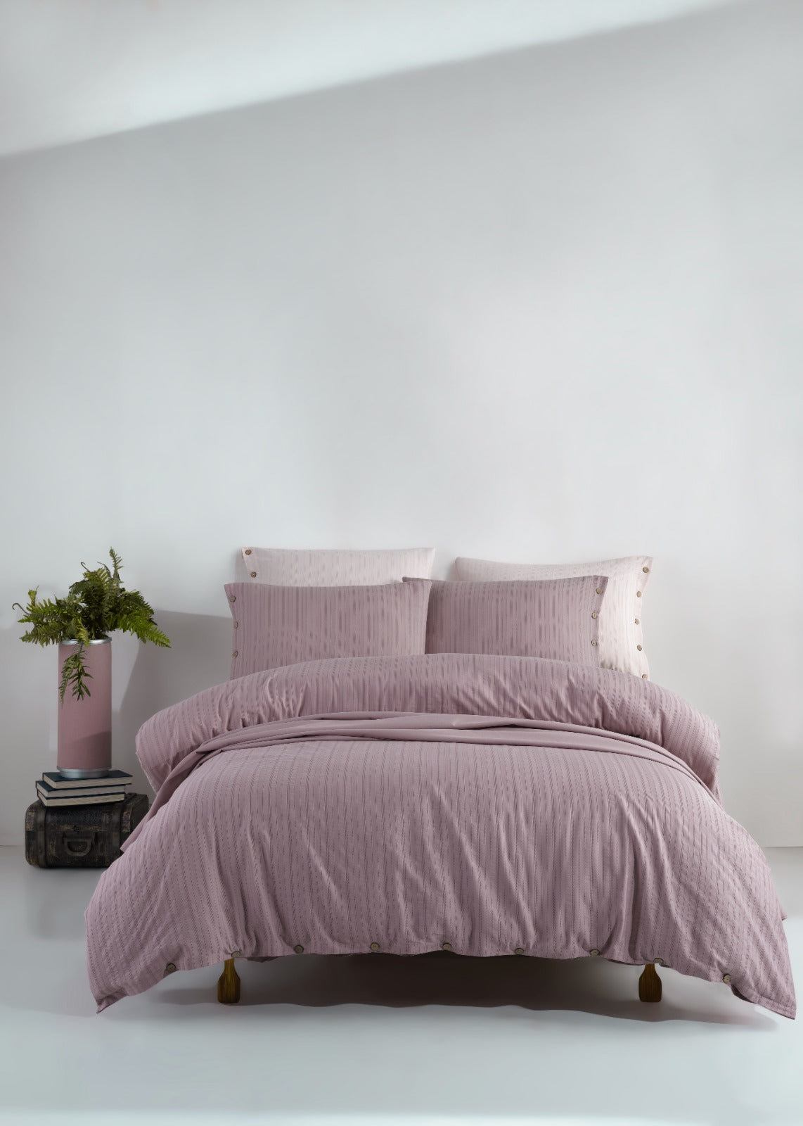 Постільна білизна Limasso Ranforse 200 х 220 см Paradiso Natural Violet