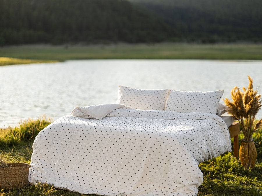 Постільна білизна Limasso Stonewashed 200 х 220 см Pas a Pas White