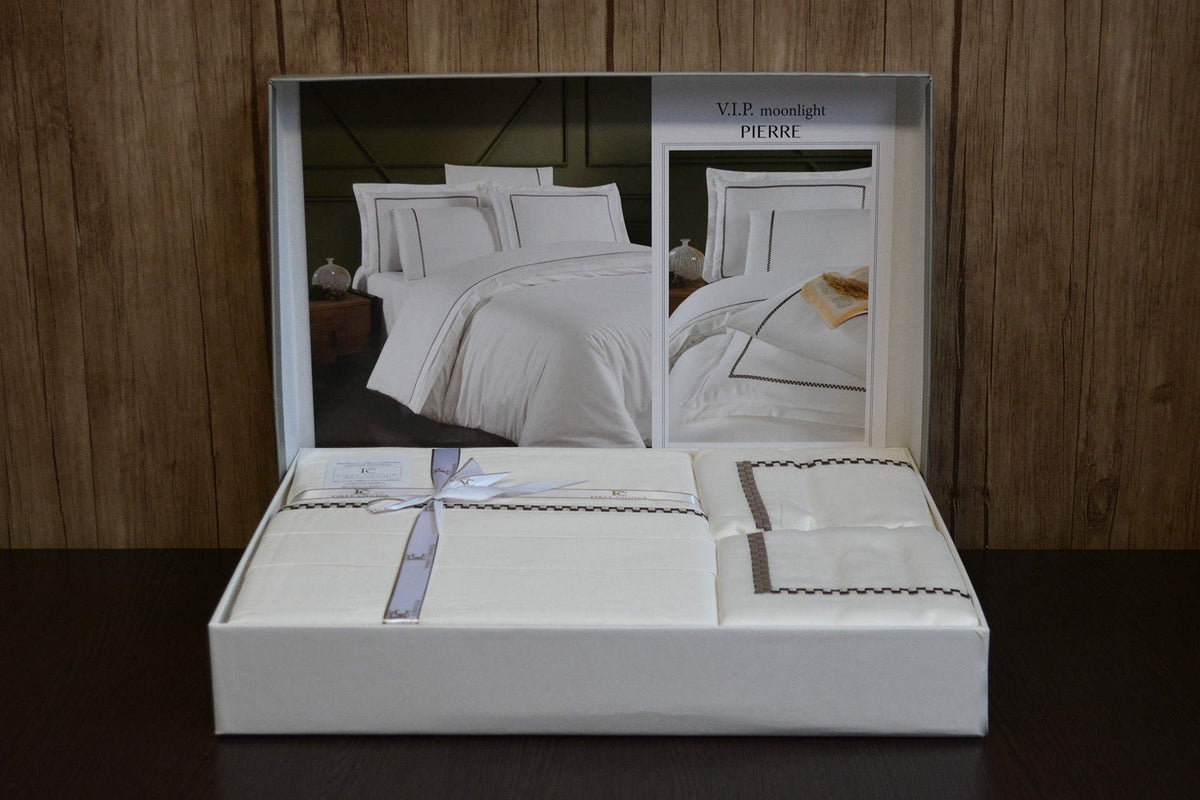 Постільна білизна First Choice V.I.P Satin Moonlight 200 х 220 см Pierre Cream