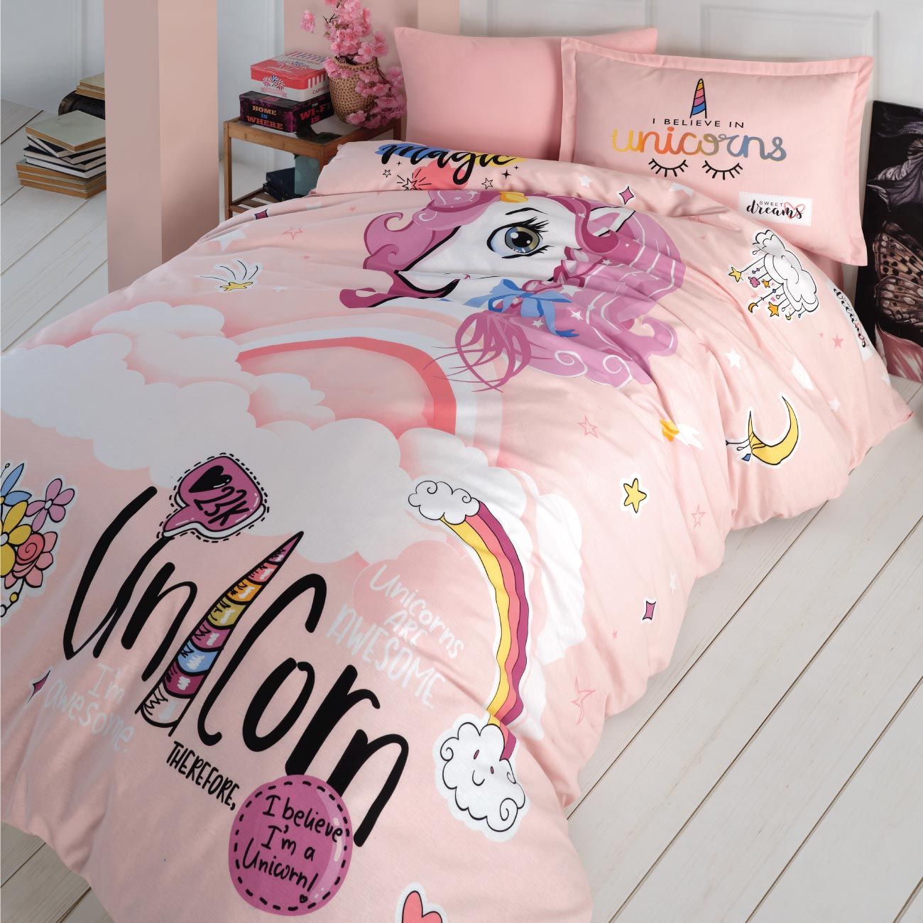 Постільна білизна Clasy Ranforce 160х220 Pink Dreams
