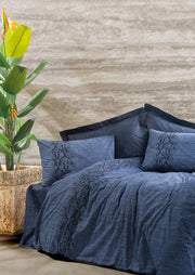 Комплект постільної білизни Cotton Box Plain 200×220 Scooty Denim