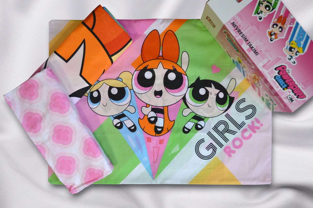 Постільна білизна TAC Disney 160×220 см Powerpuff Girls