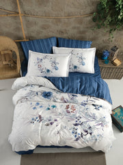 Постільна білизна La Romano Premium Satin 200×220 см Floral Blue
