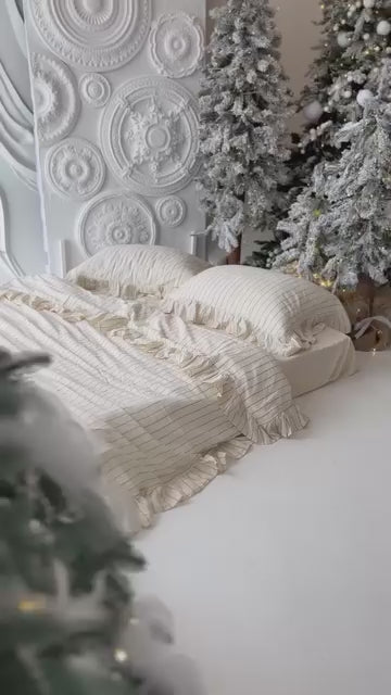 Завантажити відео: Постільна білизна Limasso Exclusive Leila 200 х 220 см Snow White