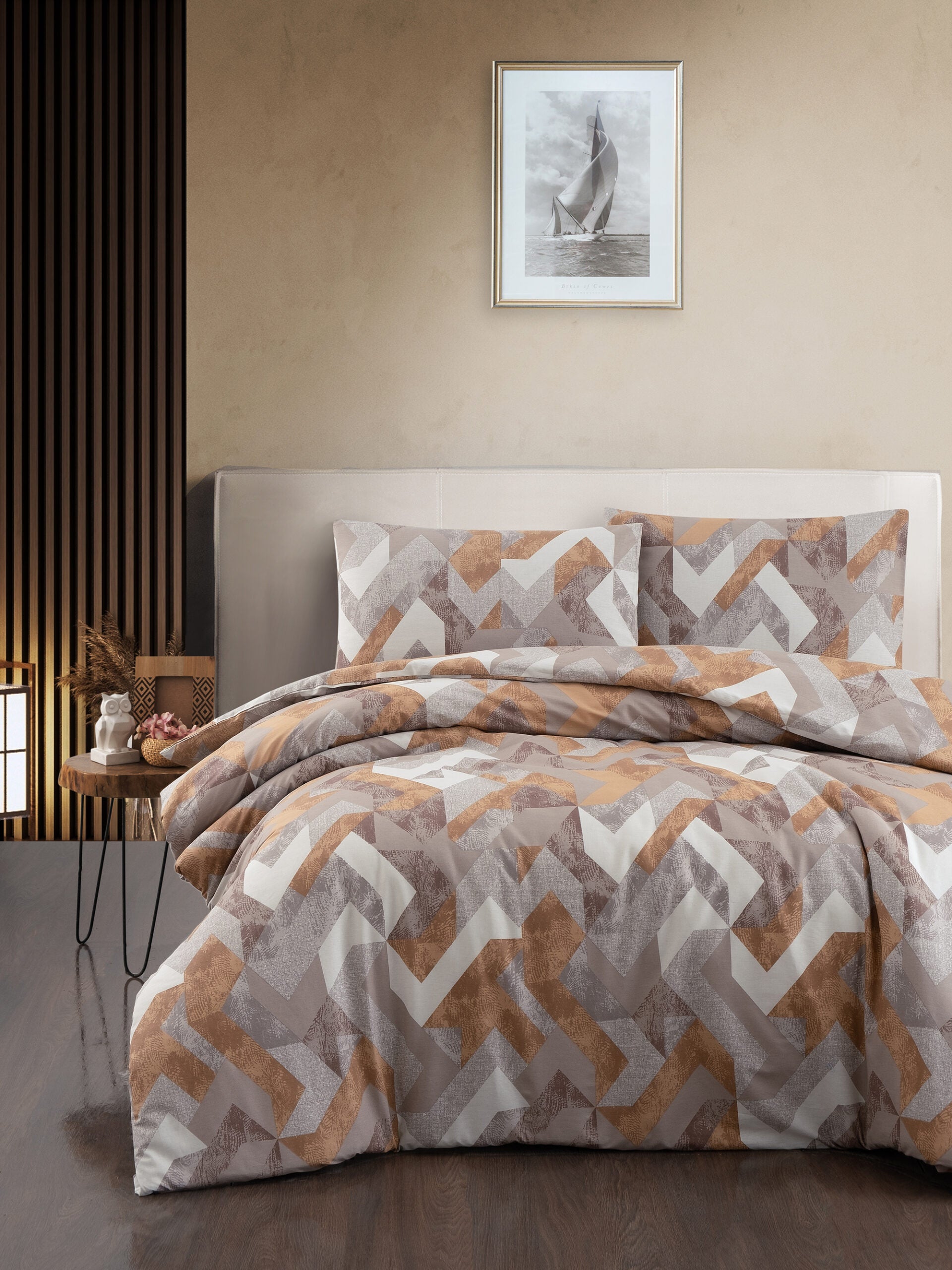 Постільна білизна First Choice Homesko Ranforse 160 х 220 см Rayce Brown