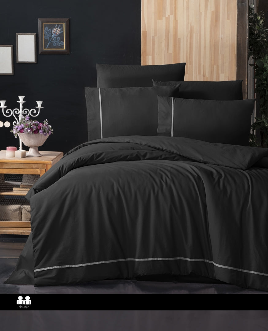 Постільна білизна First Choice Ranforce Deluxe DARK 200 х 220 см Alisa Black