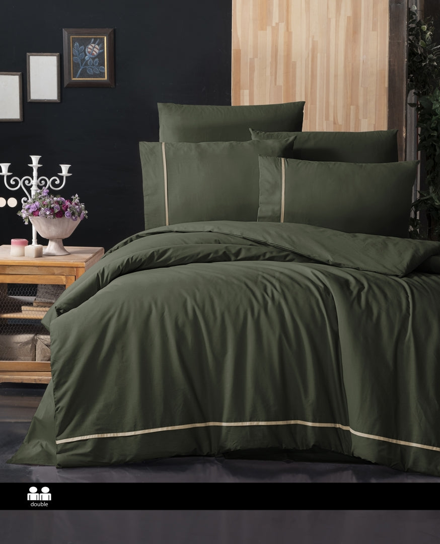 Постільна білизна First Choice Ranforce Deluxe DARK 200 х 220 см Alisa Green