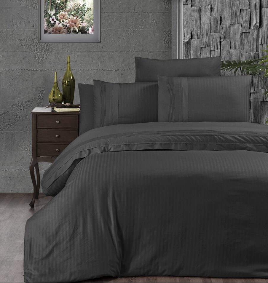 Постільна білизна First Choice Ranforce Deluxe DARK 200 х 220 см Gala Antracite