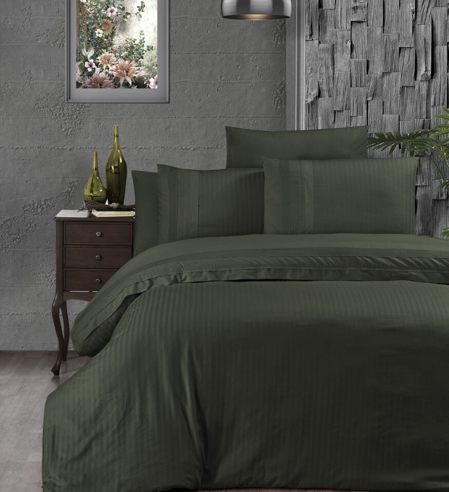 Постільна білизна First Choice Ranforce Deluxe DARK 200 х 220 см Gala Dark Green