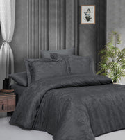 Постільна білизна First Choice Jacquard Satin DARK 200 х 220 см Regina Anthracite