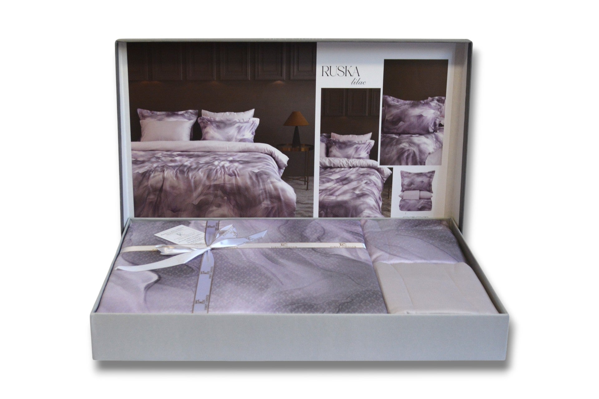 Постільна білизна First Choice Cotton Satin 200х220  Ruska Lilac