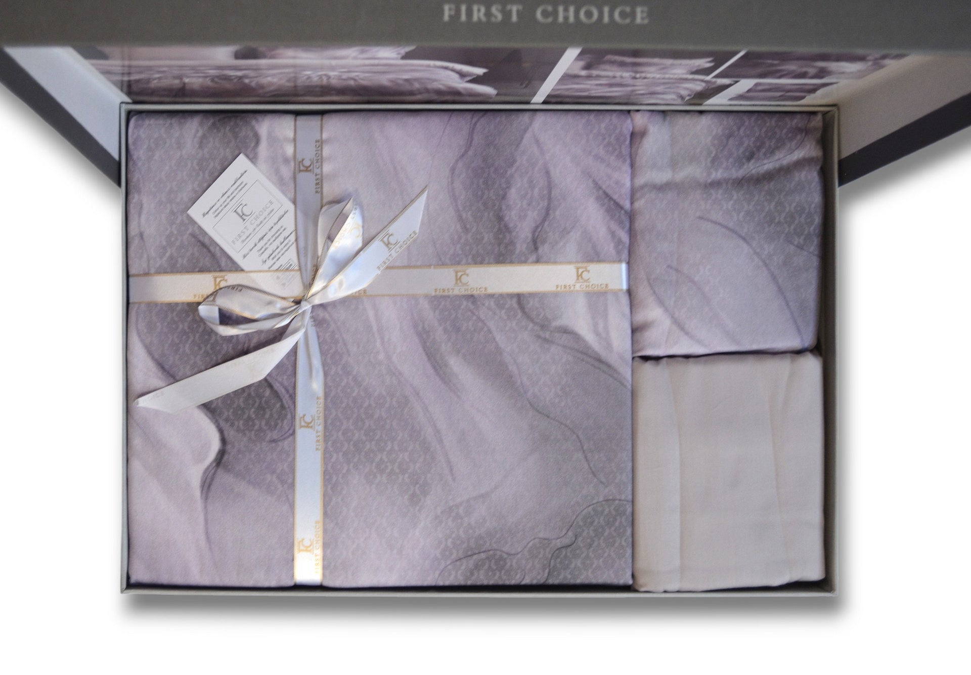 Постільна білизна First Choice Cotton Satin 200х220  Ruska Lilac