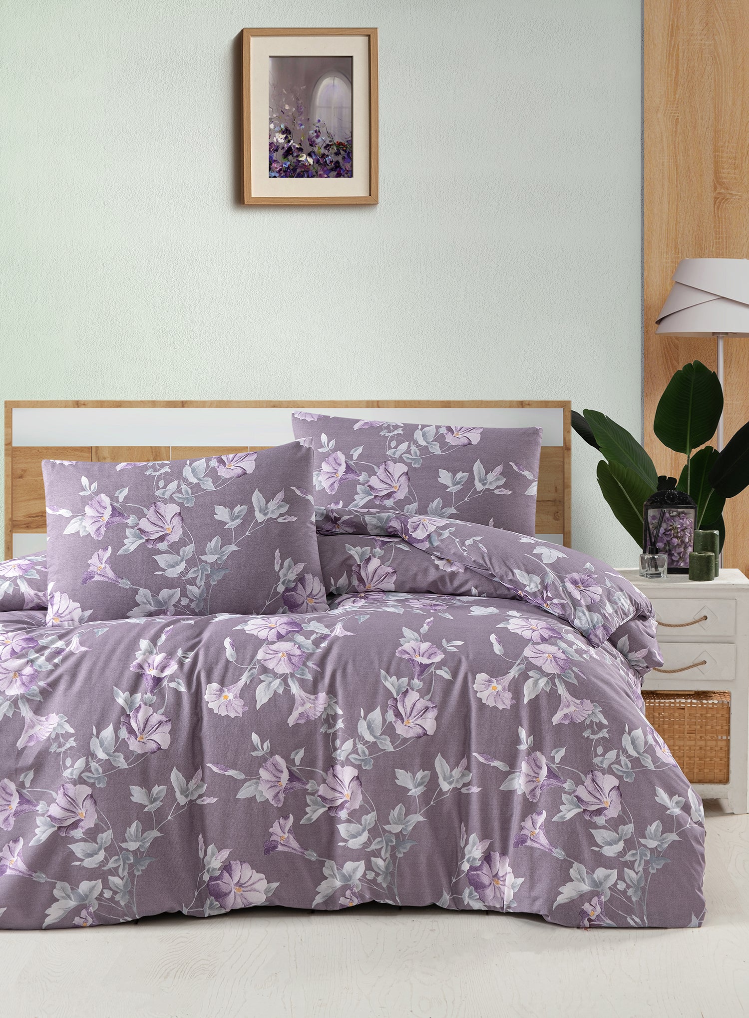 Постільна білизна First Choice Homesko Ranforse сімейний 160 х 220 см Santino Purple