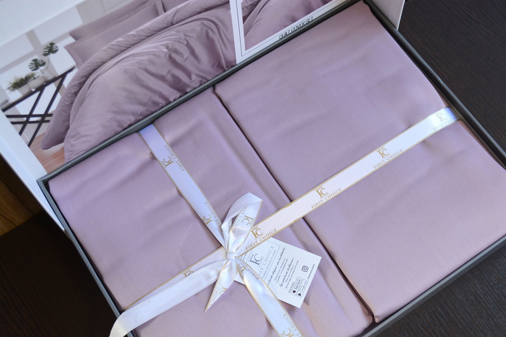 Постільна білизна First Choice Cotton Satin 160х220 Snazzy Lavender