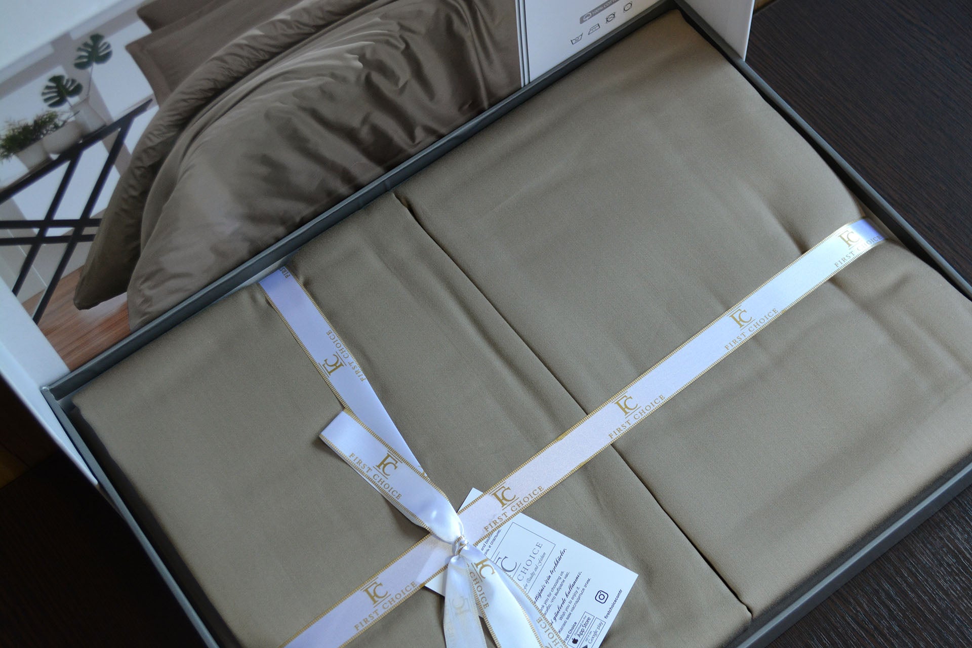 Постільна білизна First Choice Cotton Satin 160х220 сімейний Snazzy Mink