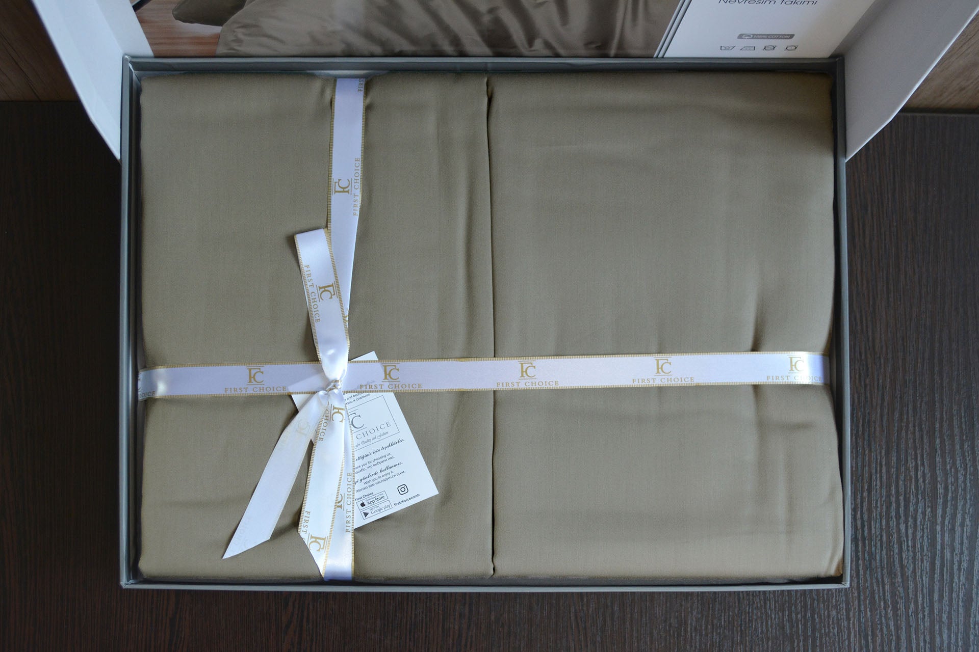 Постільна білизна First Choice Cotton Satin 160х220 сімейний Snazzy Mink