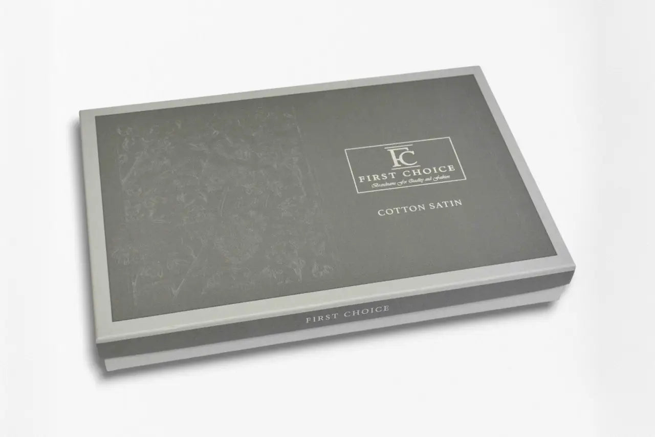 Постільна білизна First Choice Cotton Satin 160x220 Broad Line Cream