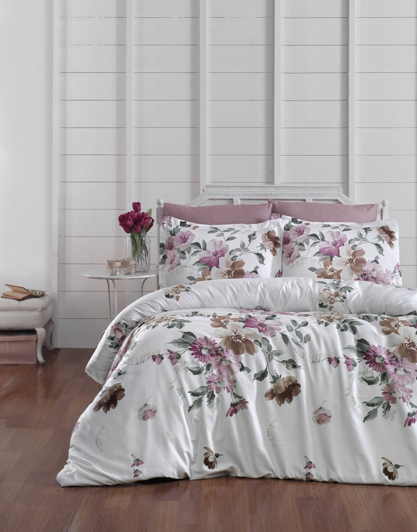 Постільна білизна First Choice Cotton Satin 160 х 220 см Serra Powder
