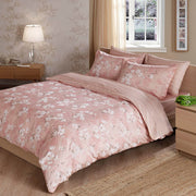Постільна білизна TAC Satin Deluxe 200x220 см Shadow Pembe