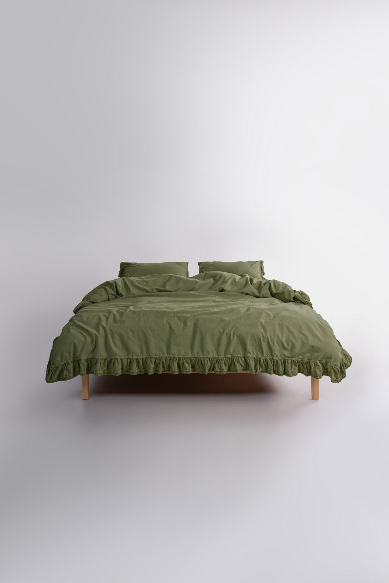 Постільна білизна Limasso Stonewashed Sicilia 200 х 220 см Capulet Olive