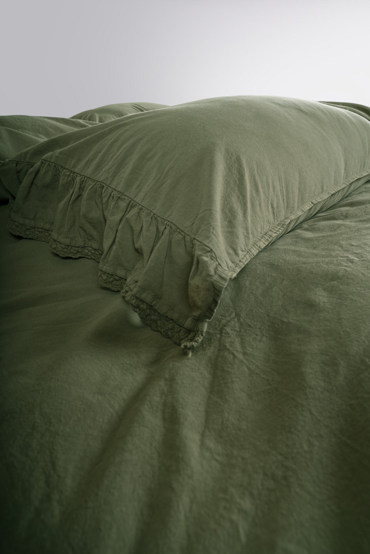 Постільна білизна Limasso Stonewashed Sicilia 200 х 220 см Capulet Olive