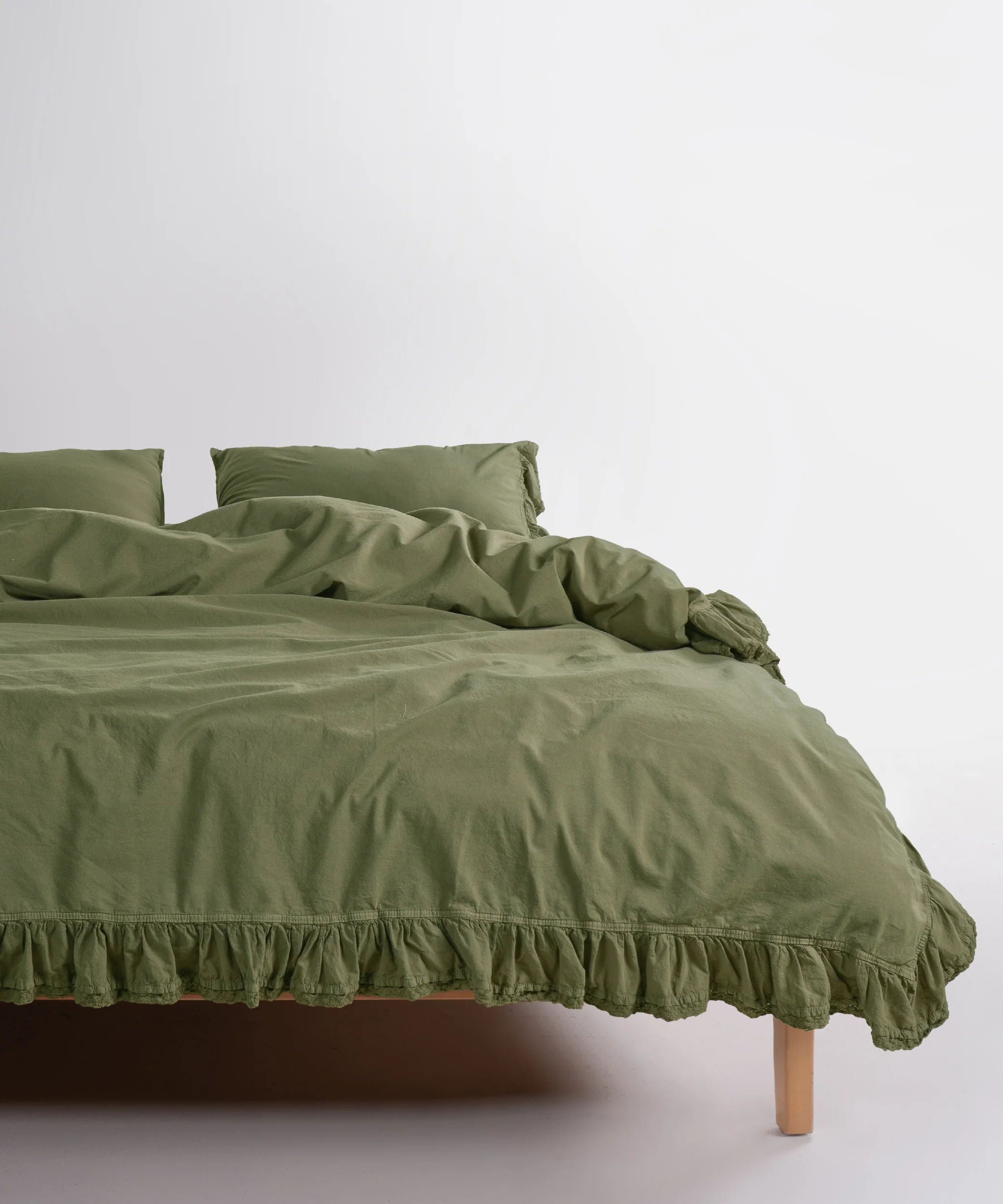 Постільна білизна Limasso Stonewashed Sicilia 200 х 220 см Capulet Olive