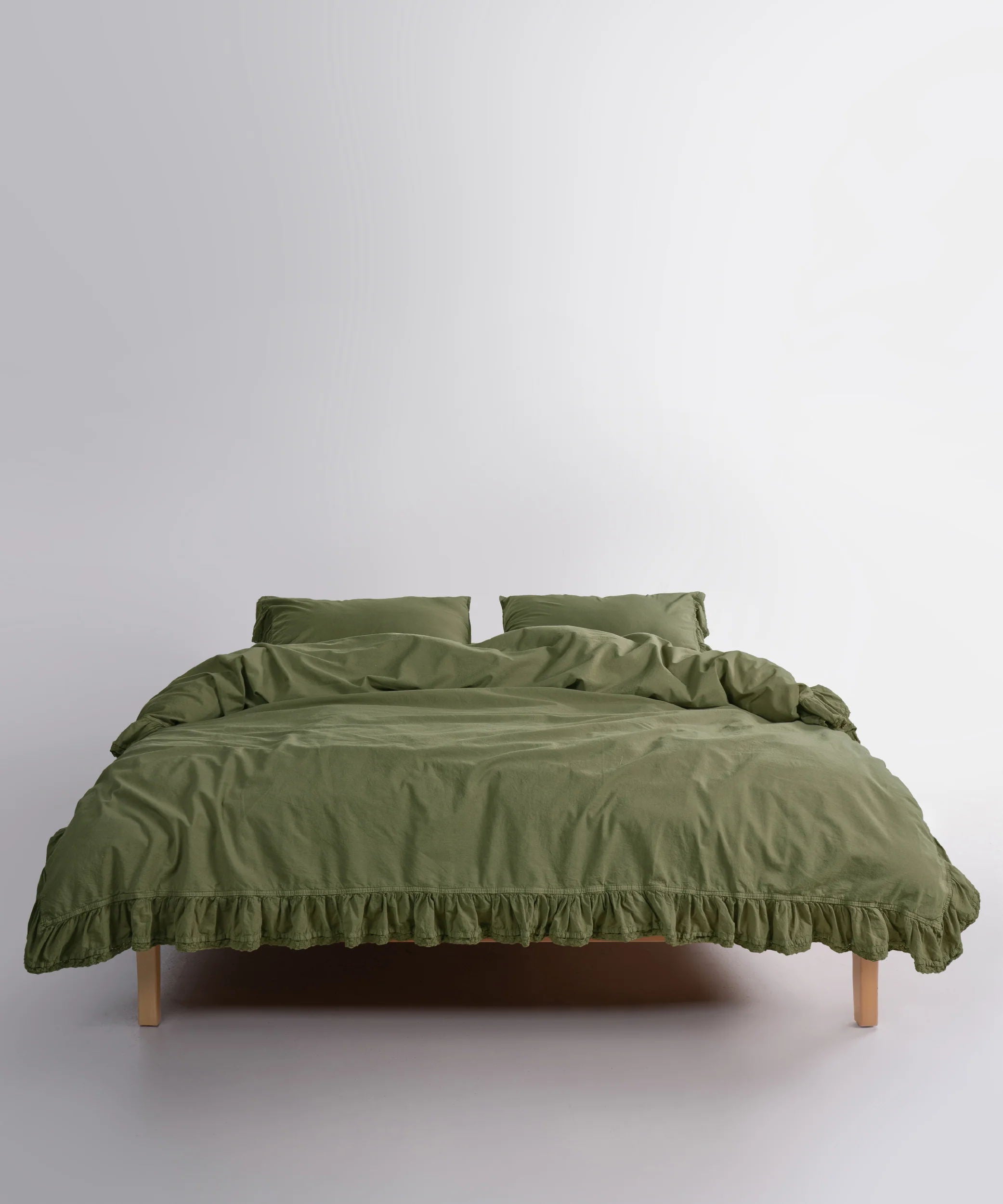 Постільна білизна Limasso Stonewashed Sicilia 200 х 220 см Capulet Olive