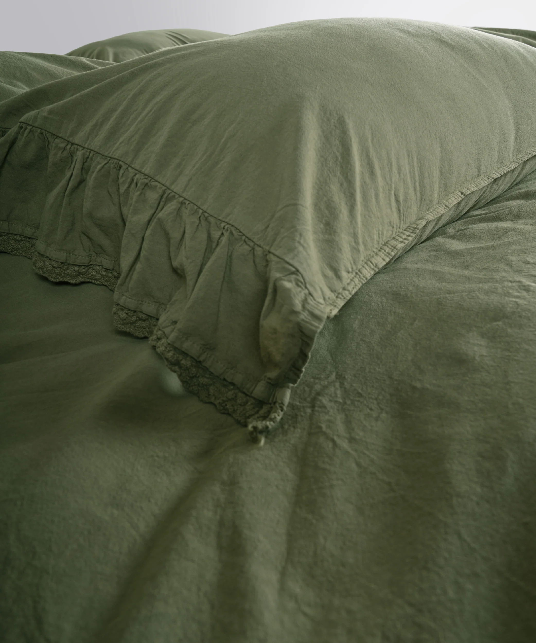 Постільна білизна Limasso Stonewashed Sicilia 200 х 220 см Capulet Olive