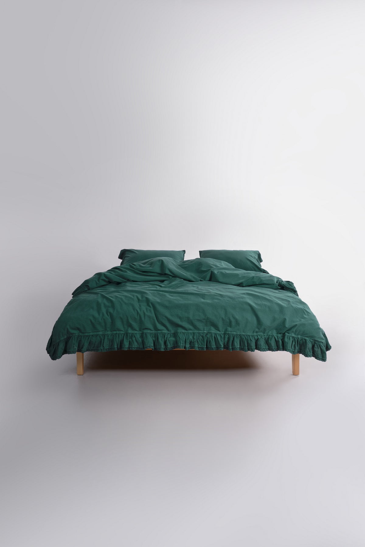 Постільна білизна Limasso Stonewashed Sicilia 200 х 220 см Dark Green