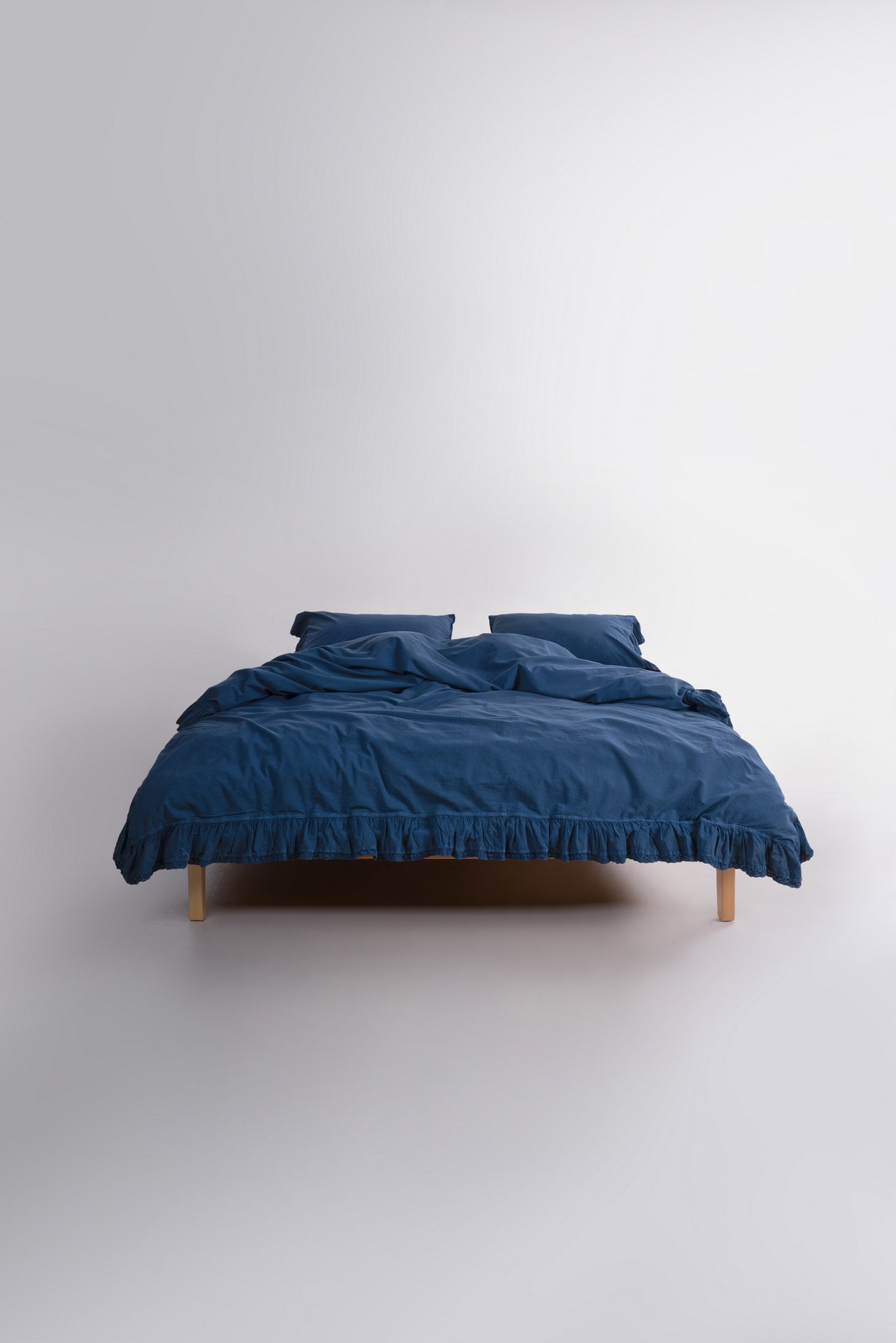Постільна білизна Limasso Stonewashed Sicilia 200 х 220 см Dress Blue